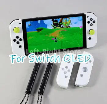 1 комплект сменного корпуса для Nintendo Switch Joy con OLED Joycon Controller со средней рамкой и ремешком для рук